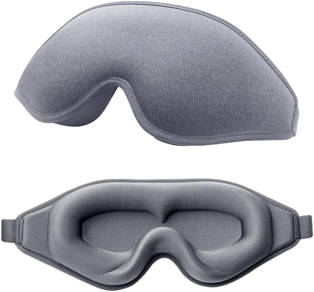 feyiubmen Sleep mask - Safety glasses cover the light at night - silk with foam for a restful sleep