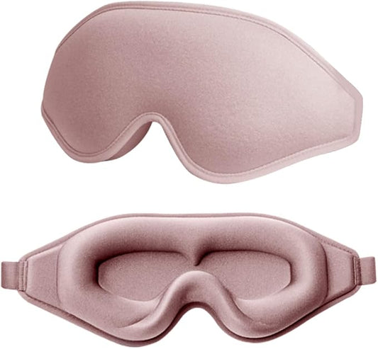feyiubmen Sleep mask - Safety glasses cover the light at night - silk with foam for a restful sleep