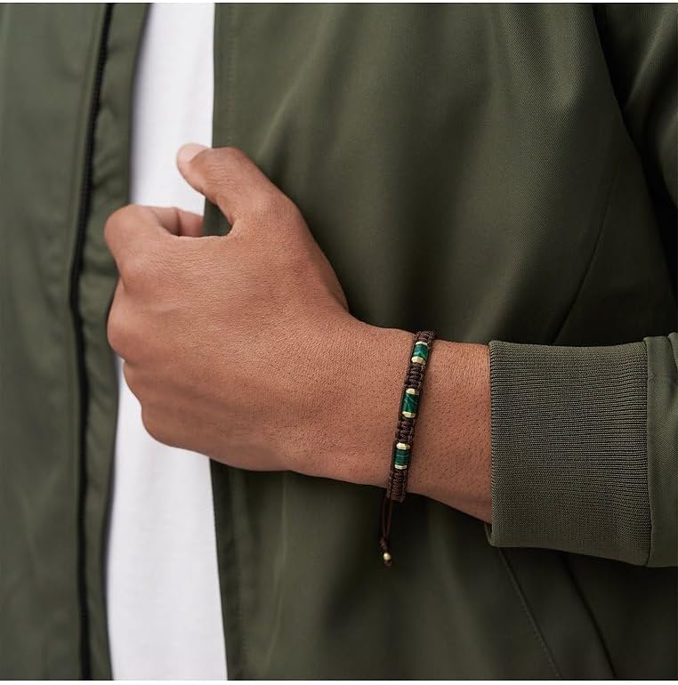 Fossil Roestvrij stalen herenarmband met schuifsluiting