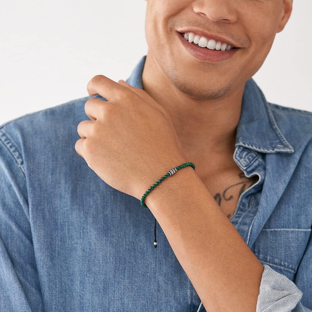 Fossil Roestvrij stalen herenarmband met schuifsluiting