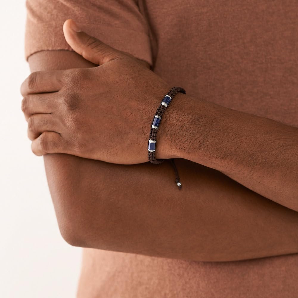 Fossil Roestvrij stalen herenarmband met schuifsluiting