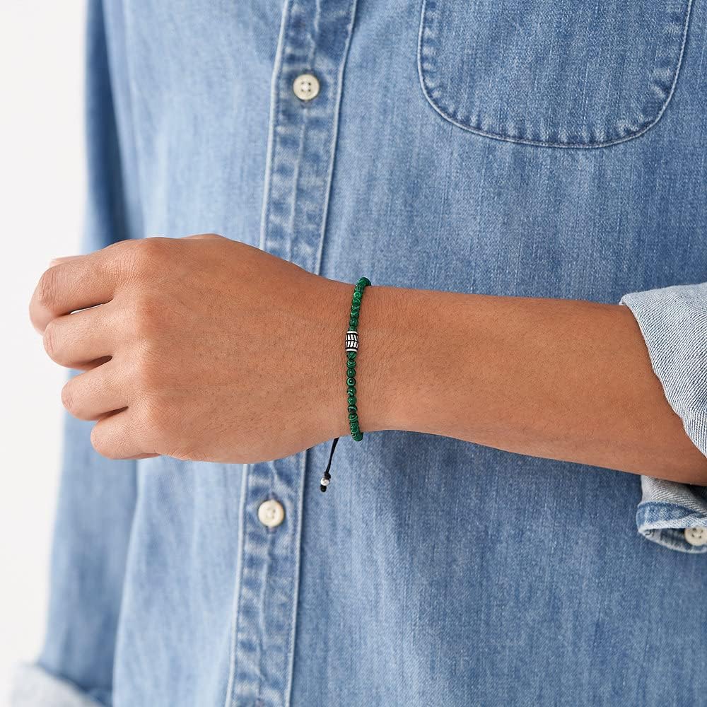 Fossil Roestvrij stalen herenarmband met schuifsluiting