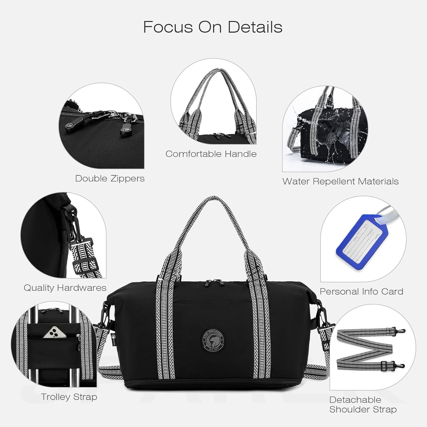 SPAHER Ryanair Handbagage 40x20x25 Handbagage Tas voor Vliegtuig Reistas 20L Uitbreidbare Nylon Handbagage Tas voor Mannen en Vrouwen Weekendtas Zwemtas Reistas Plunjezak Trainingstas Beige