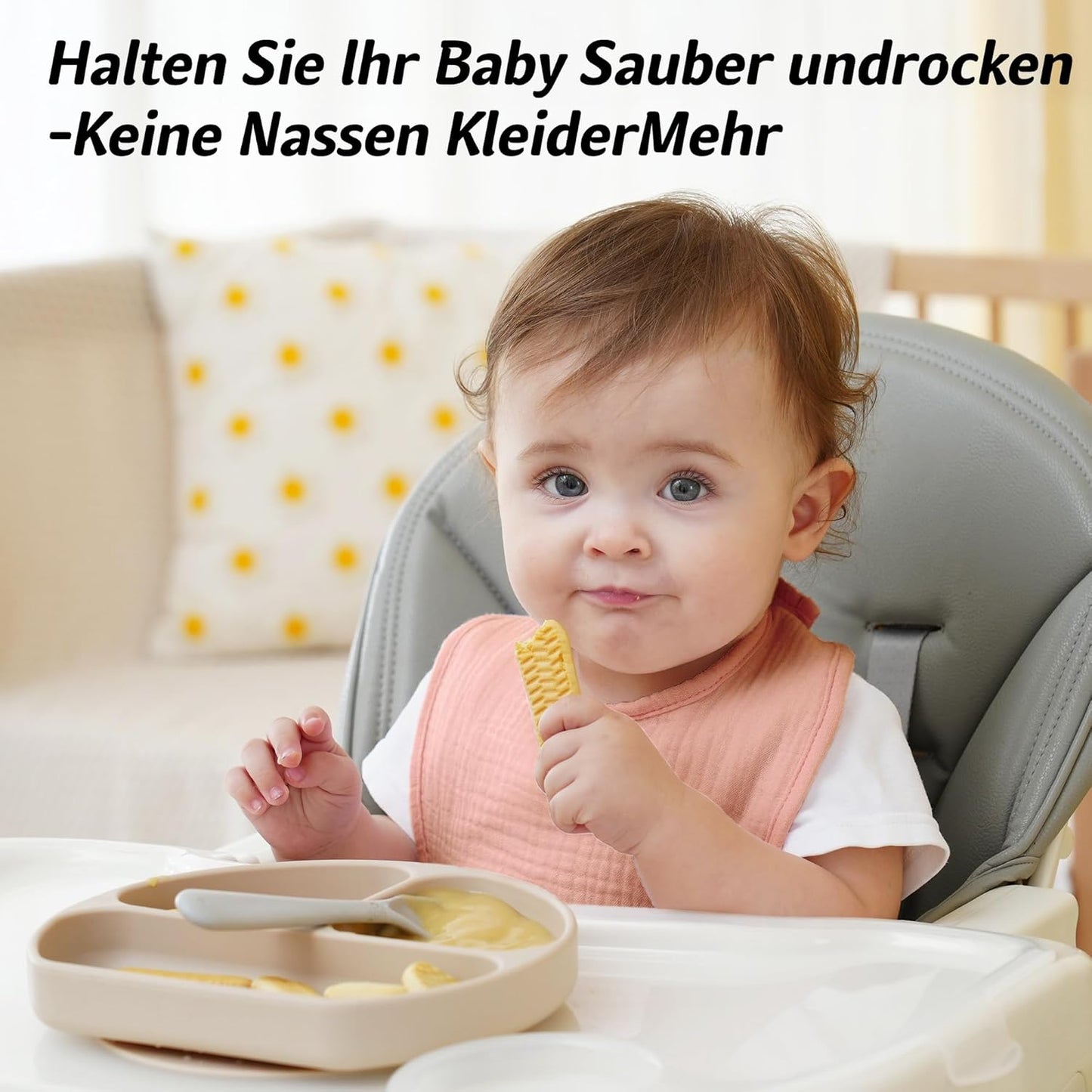 Kewlife gift 6 Stuks Baby Slabbetjes Mousseline katoenen driehoekige halsdoekjes voor baby’s, verstelbaar voor jongens en meisjes.