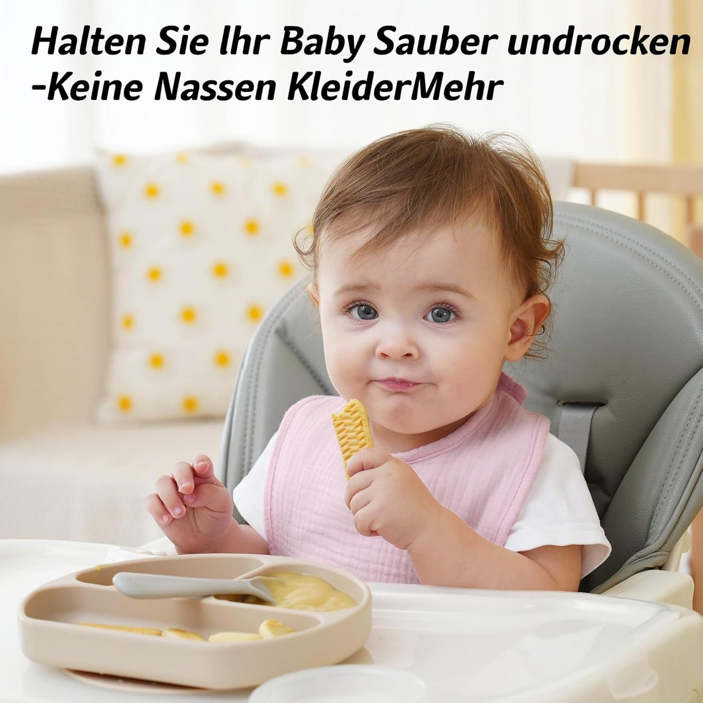 Kewlife gift 6 Stuks Baby Slabbetjes Mousseline katoenen driehoekige halsdoekjes voor baby’s, verstelbaar voor jongens en meisjes.