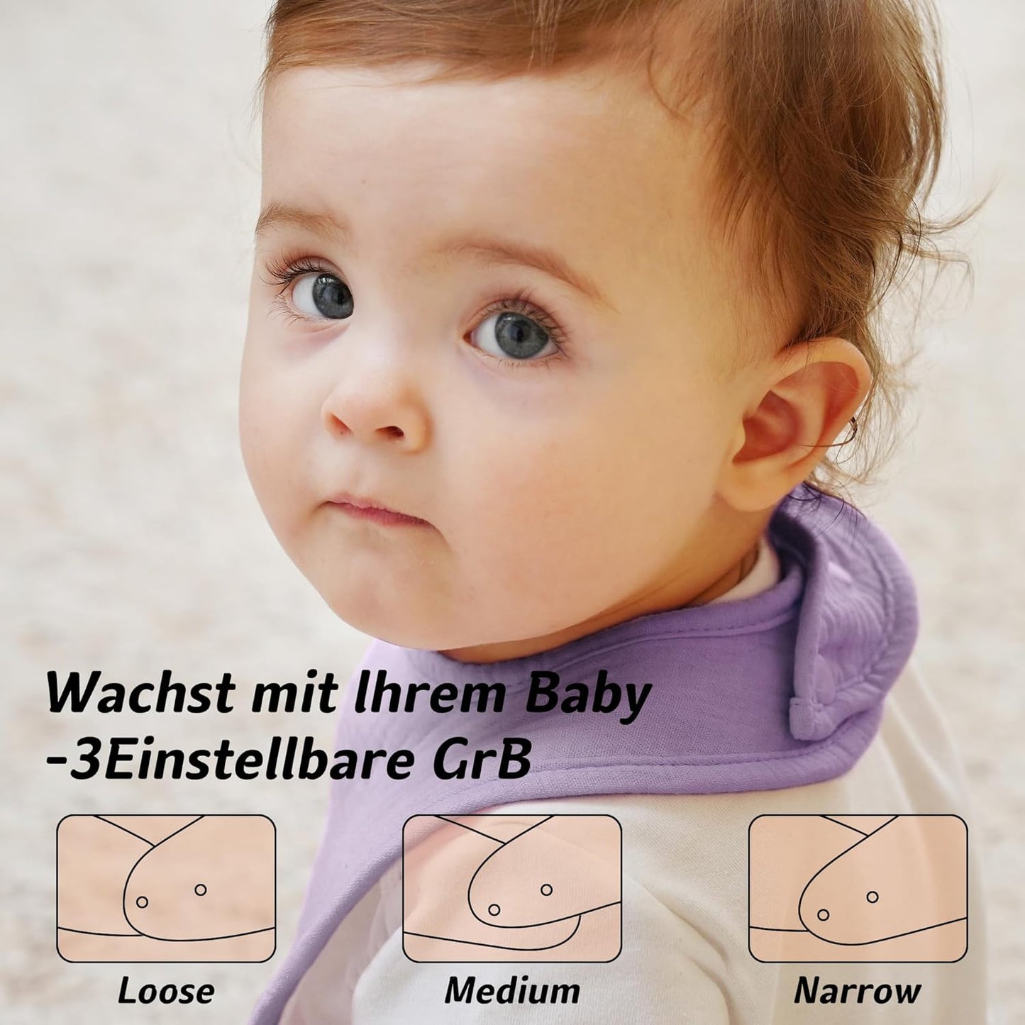 Kewlife gift 6 Stuks Baby Slabbetjes Mousseline katoenen driehoekige halsdoekjes voor baby’s, verstelbaar voor jongens en meisjes.
