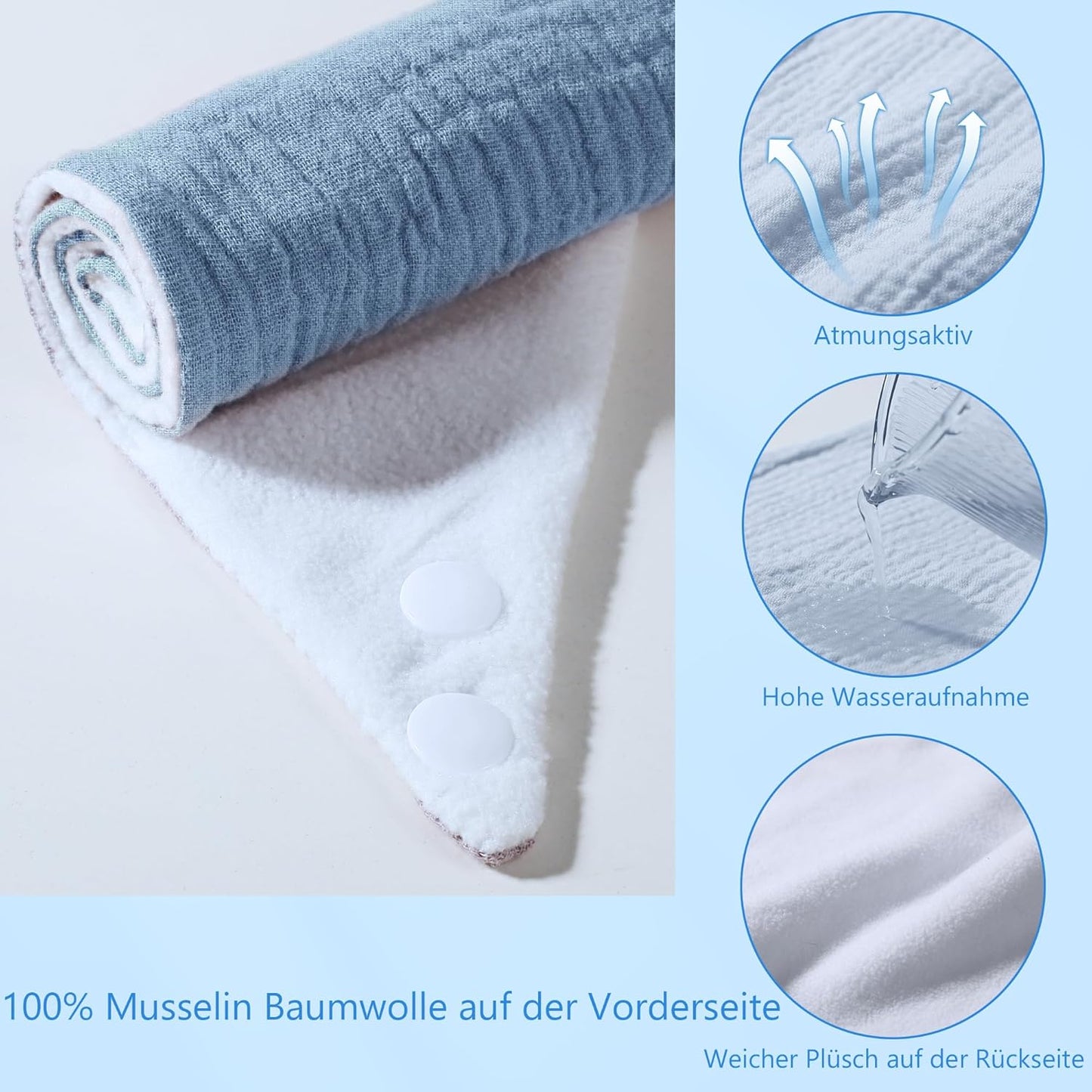 Kewlife gift 6 Stuks Baby Slabbetjes Mousseline katoenen driehoekige halsdoekjes voor baby’s, verstelbaar voor jongens en meisjes.